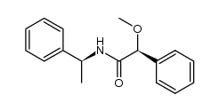 Benzeneacetamide, α-methoxy-N-[(1S)-1-phenylethyl]-, (αS)- 结构式