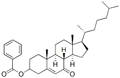 3β-(苯甲酰氧基)胆甾-5-烯-7-酮 结构式