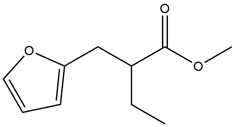 2-呋喃丙酸 α-乙基甲酯 结构式