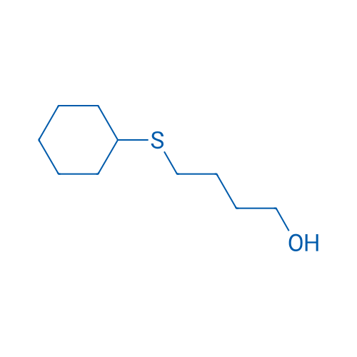 4-(环己基硫代)-1-丁醇 结构式