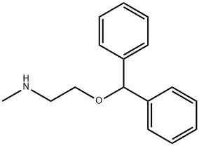 2-(二苯基甲氧基)-N-甲基乙胺 结构式