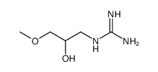N-(2-羟基-3-甲氧基丙基)胍 结构式