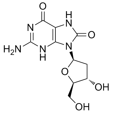 8-羟基-2-脱氧鸟苷 结构式
