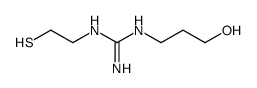N-(3-羟丙基)-N'-(2-巯基乙基)胍 结构式
