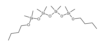 1,9-二丁基-2,2,4,4,6,6,8,8-八甲基四硅氧烷 结构式