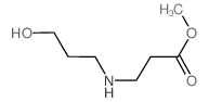METHYL 3-[(3-HYDROXYPROPYL)AMINO]PROPANOATE 结构式