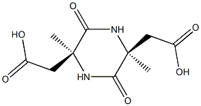环(-天冬氨酸(甲酯)-天冬氨酸(甲酯)) 结构式
