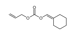 Carbonic acid, cyclohexylidenemethyl 2-propen-1-yl ester 结构式