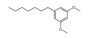 1,3-二甲氧基-5-庚基苯 结构式