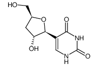 2,4(1H,3H)-Pyrimidinedione, 5-(3-deoxy-β-D-erythro-pentofuranosyl)- 结构式