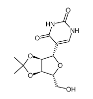 2,4(1H,3H)-Pyrimidinedione, 5-[2,3-O-(1-methylethylidene)-β-D-ribofuranosyl]- 结构式