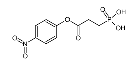 3-膦酰基丙酸1-(4-硝基苯基)酯 结构式