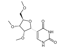 5-(2,3,5-三-O-甲基-β-D-呋喃核糖基)-2,4(1H,3H)-嘧啶二酮 结构式