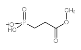(3-甲氧基-3-氧代丙基)膦酸 结构式
