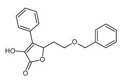 3-羟基-4-苯基-5-[2-(苯基甲氧基)乙基]-2(5H)-呋喃酮 结构式
