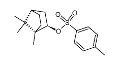 Bicyclo[2.2.1]heptan-2-ol, 1,7,7-trimethyl-, 2-(4-methylbenzenesulfonate), (1S,2R,4S)- 结构式