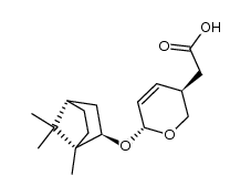 2H-Pyran-3-acetic acid, 3,6-dihydro-6-[(1,7,7-trimethylbicyclo[2.2.1]hept-2-yl)oxy]-, [1S-[1α,2β(3S*,6S*),4α]]- (9CI) 结构式