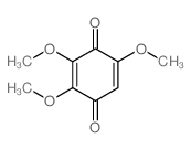 2,3,5-三甲氧基-1,4-苯醌 结构式