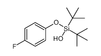 Silanol, 1,1-bis(1,1-dimethylethyl)-1-(4-fluorophenoxy)- 结构式