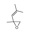 Oxirane, 2-methyl-2-(2-methyl-1-propen-1-yl)- 结构式