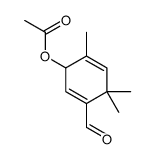1,4-Cyclohexadiene-1-carboxaldehyde, 3-(acetyloxy)-4,6,6-trimethyl- 结构式