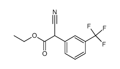 α-氰基-3-(三氟甲基)苯乙酸乙酯 结构式