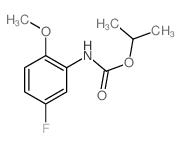 5-氟-2-甲氧基苯胺基甲酸异丙酯 结构式