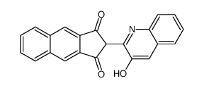2-(3-羟基-2-喹啉)-环戊并萘-1,3-二酮 结构式