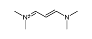 N-[3-(二甲基氨基)-2-丙烯-1-亚基]-N-甲基甲铵 结构式
