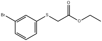 2-(3-溴苯基)硫基乙酸乙酯 结构式