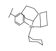 三环己基[4-(1-甲基乙基)苯基]锡烷 结构式