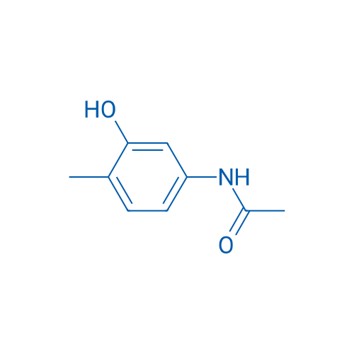 N-(3-羟基-4-甲基苯基)乙酰胺 结构式