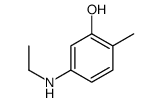 5-乙氨基-2-甲基苯酚 结构式