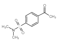 4-乙酰基-N,N-二甲基苯磺酰胺 结构式
