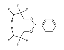 苯基亚膦酸二(2,2,3,3-四氟丙基)酯 结构式