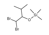 Silane, [1-(dibromomethyl)-2-methylpropoxy]trimethyl- 结构式