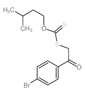 Carbonodithioic acid,S-[2-(4-bromophenyl)-2-oxoethyl] O-(3-methylbutyl) ester 结构式