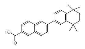 6-(1,2,3,4-tetrahydro-1,1,4,4-tetramethyl-6-naphthyl)-2-naphthalenecarboxylic acid 结构式