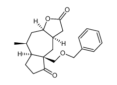 Azuleno[6,5-b]furan-2,5-dione, decahydro-8-methyl-4a-[(phenylmethoxy)methyl]-, (3aR,4aS,7aS,8S,9aR)-rel- 结构式