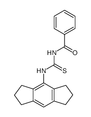Benzamide, N-[[(1,2,3,5,6,7-hexahydro-s-indacen-4-yl)amino]thioxomethyl]- 结构式