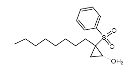 2-辛基-2-(苯磺酰基)环丙醇 结构式