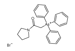 Arsonium, [2-oxo-2-(1-pyrrolidinyl)ethyl]triphenyl-, bromide (1:1) 结构式