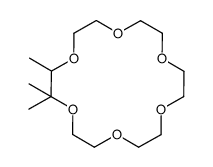 三甲基-1,4,7,10,13,16-六氧杂环十八烷 结构式