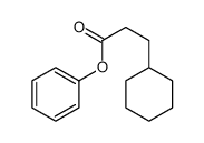 环己烷丙酸苯酯 结构式