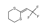 2-(2,2,2-三氟亚乙基)-1,3-二噻烷 结构式