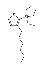 3-己基-2-(三乙基硅基)噻吩 结构式