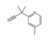 2-甲基-2-(4-甲基吡啶-2-基)丙腈 结构式