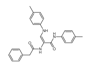 Benzeneacetamide, N-[2-[(4-methylphenyl)amino]-1-[[(4-methylphenyl)amino]carbonyl]ethenyl]-, (Z)- (9CI) 结构式