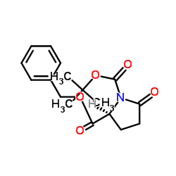 (S)-2-1-叔丁基 5-氧代吡咯烷-1,2-二羧酸苄酯 结构式