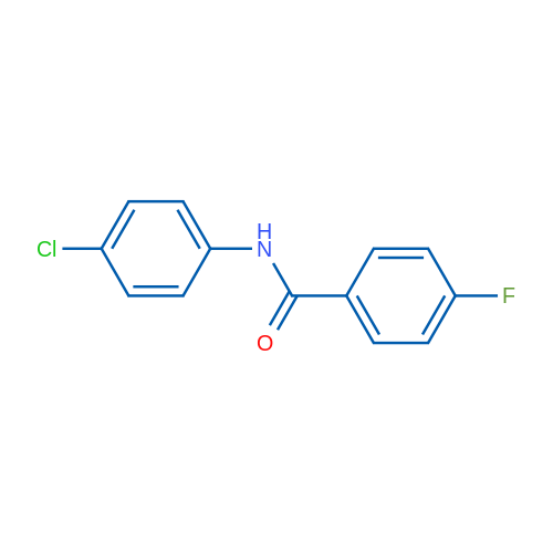 N-(4-氯苯基)-4-氟苯甲酰胺 结构式